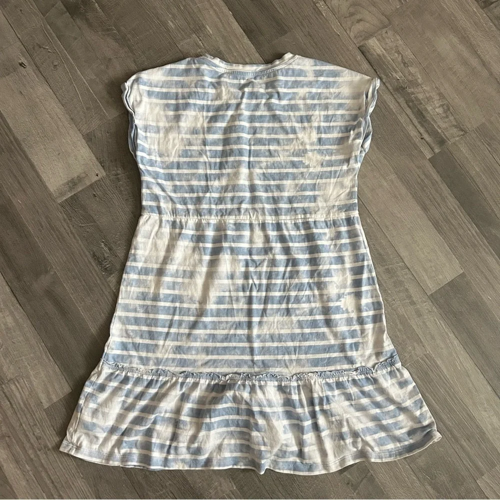 GAP Girls Blue Striped Tie Dye Jersey Dress XXL